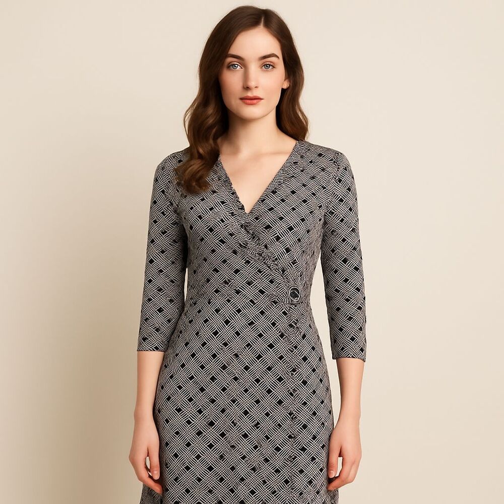 Ann Taylor LOFT Women’s Dress — Size 6— Multi Weave Tans & Browns